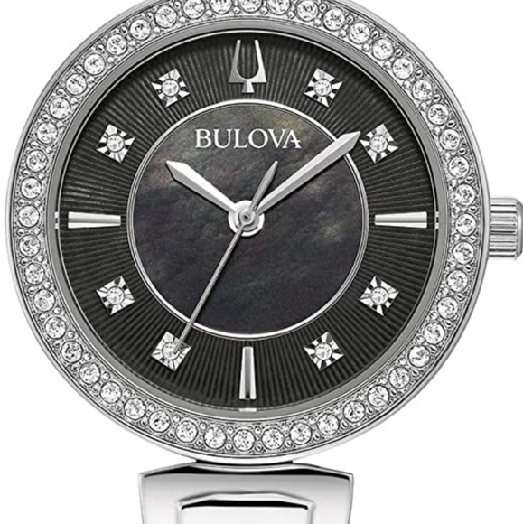 ***NEW*** Bulova Women's Dress Crystal Silver Watch - Picture 2 of 9